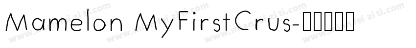 Mamelon MyFirstCrus字体转换